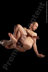 Nude Man White Standing poses - ALL Muscular Bald Standing poses - simple Hyper angle poses Realistic